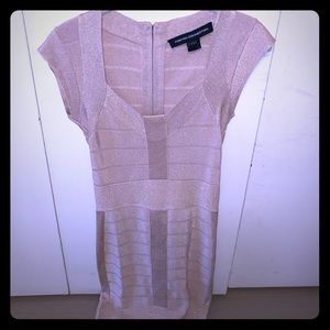 French Connection sparkle bandage dress